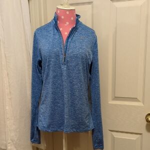 Nike Women's M Blue 🔵 Heathered Blue Long Sleeve Top - Excellent Condition
